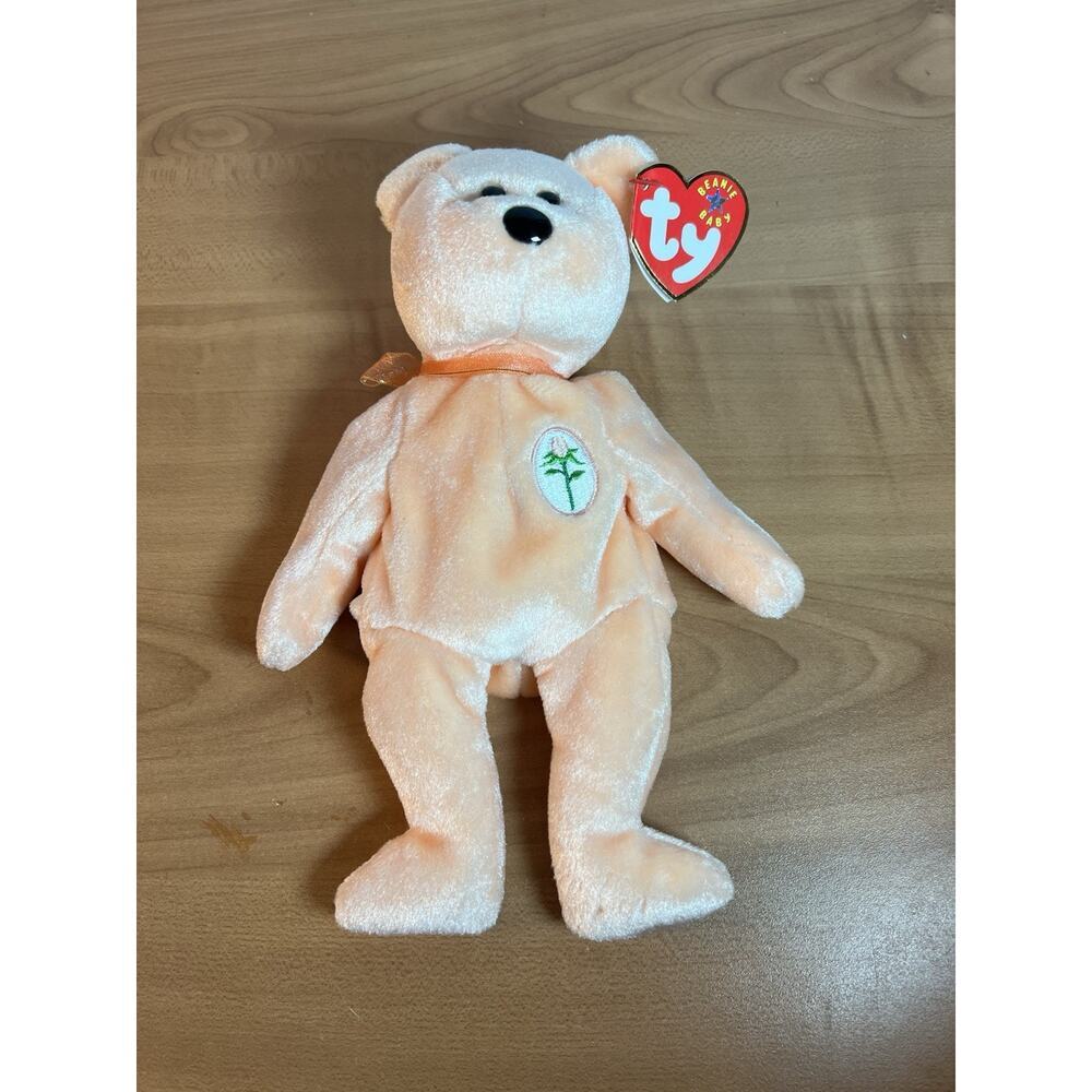 Beanie Babies TY Dearest 2001 Preowned with Tags PE Pellets